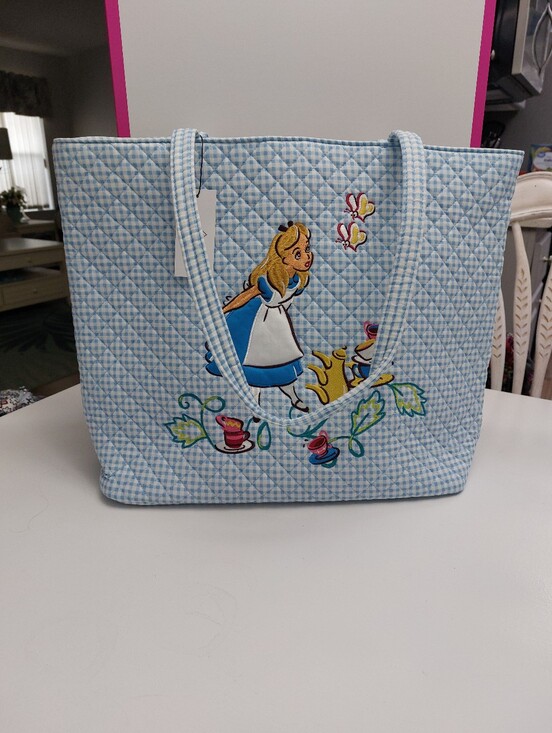 Vera Bradley Handbags - Vera Bradley Large Vera Tote Disney Classics Alice In Wonderland NWT